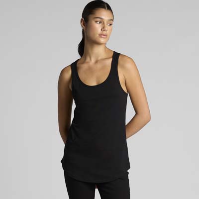 The AS Colour Mali Racerback is a regular fit, lightweight 150gsm cotton singlet.  Black or White.  XS - XL.  Great branded singlets ideal for your brand.