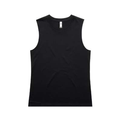 The AS Colour Womens Maple Tank is a regular fit, mid weight 180gsm cotton womens tank. Black or White. Great womens singlet for your brand.