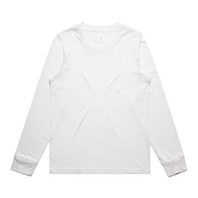 The AS Colour Maple Long Sleeve Tee is a midweight, 180gsm cotton long sleeve tee.  In popular Maple style from AS Colour. Black or White.  XS - 2XL.