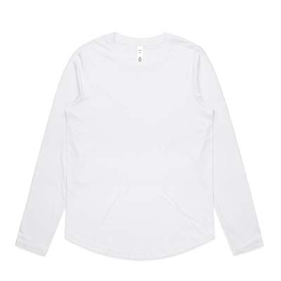 The AS Colour Maple Curve Long Sleeve tee is a midweight 180gsm cotton tee.  5 colours.  XS - 2XL.  Great branded long sleeve tees.