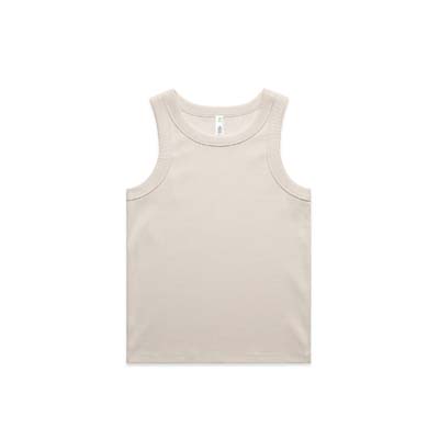 The AS Colour Womens Organic Rib Tank is a heavyweight, 330gsm 95% cotton singlet.  10 colours.  XS - XL.  Great option for branded ribbed singlets from AS Colour.
