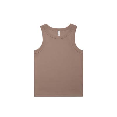The AS Colour Womens Organic Rib Tank is a heavyweight, 330gsm 95% cotton singlet.  10 colours.  XS - XL.  Great option for branded ribbed singlets from AS Colour.