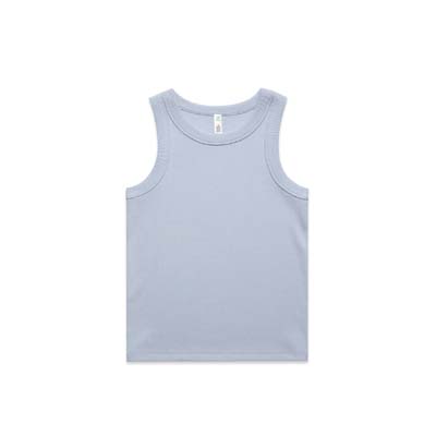 The AS Colour Womens Organic Rib Tank is a heavyweight, 330gsm 95% cotton singlet.  10 colours.  XS - XL.  Great option for branded ribbed singlets from AS Colour.