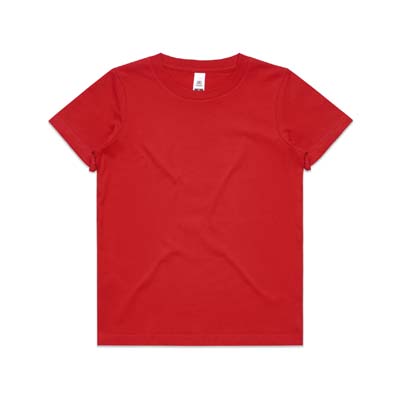 The AS Colour Kids Staple Tee is a 180GSM, 100% combed cotton kids tee. Available in 23 colours. Sizes 2 - 6. Great branded printed tees for kids.