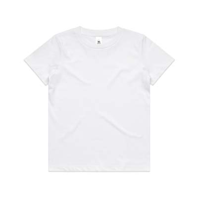The AS Colour Staple Youth Tee is a 180GSM, 100% cotton kids tee.  Available in 23 colours.  Sizes 8 - 16.  Great branded screen printed tees in range of colours.