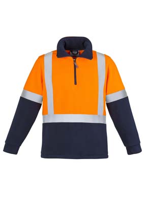The Syzmik Hi Vis Fleece Jumper - Shoulder Taped is a 100% polyester anti-pill fleece.  390gsm.  2 colours.  Great branded hi vis workwear for your team.