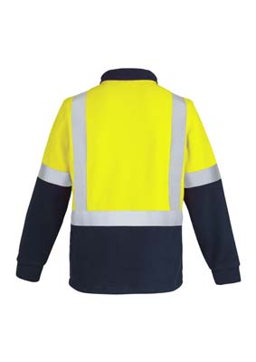 The Syzmik Hi Vis Fleece Jumper - Shoulder Taped is a 100% polyester anti-pill fleece.  390gsm.  2 colours.  Great branded hi vis workwear for your team.