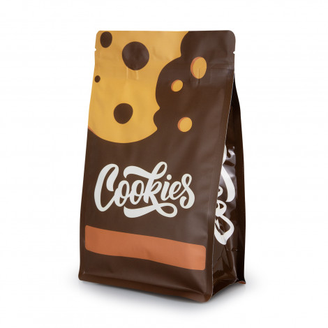 The TRENDS Foil Flat Bottom pouch is a small pouch with resealable zip lock closure.  Matt or gloss finish and can include window.  Full colour branding.