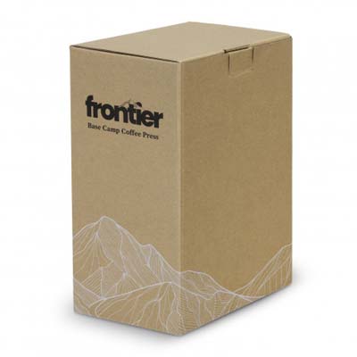 The Frontier Base Camp Coffee Press is a double wall vacuum insulated coffee press.  1.1 litre capacity.  Powder coated finish. Print your logo or engrave.
