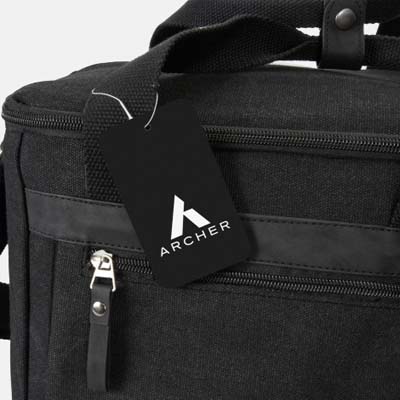 The Archer Copenhagen Canvas Cooler Bag is a 450gsm washed canvas cooler bag.  14 litre main compartment.  Charcoal.  Multiple branding options available.