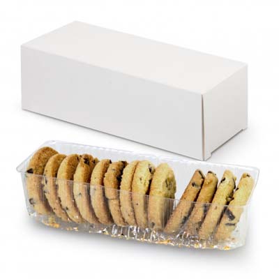 Yummmm - the TRENDS Cookie pack! Choose between chocolate chip or anzac cookies with your full colour branding across the packaging!  Perfect client gifts.