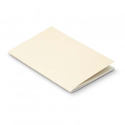 The Terra Recycled Paper Soft Cover Notebook is an a5 soft cover notebook made from certified recycled paper. 2 colours. 32 pages. Print front or back with your logo.