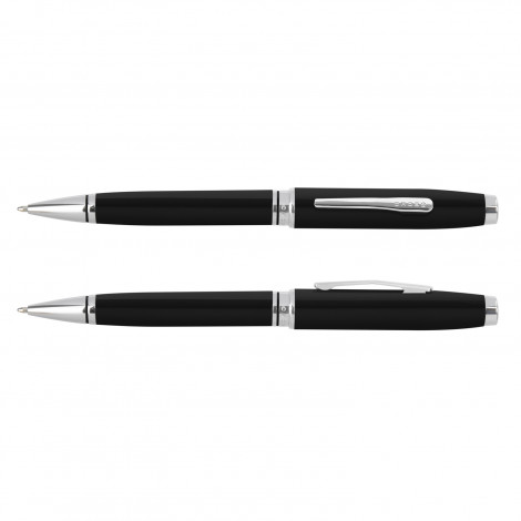 The Cross Coventry Ballpoint Pen blends timeless design with exceptional craftmanship.  Available in Black.  Printing and engraving available. 