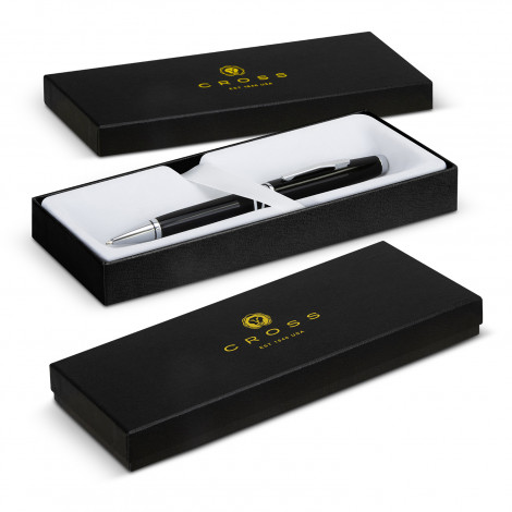 The Cross Coventry Ballpoint Pen blends timeless design with exceptional craftmanship.  Available in Black.  Printing and engraving available. 