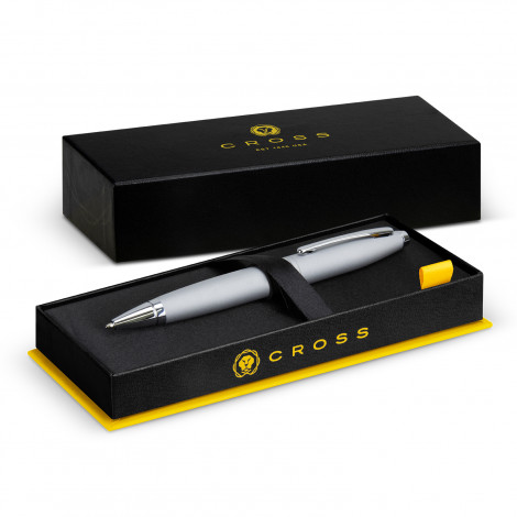 The Cross Calais Ballpoint Pen is a larger art deco inspired pen.  Available in Chrome.  Your logo can be branded via print or engrave.  Great custom corporate gifts.