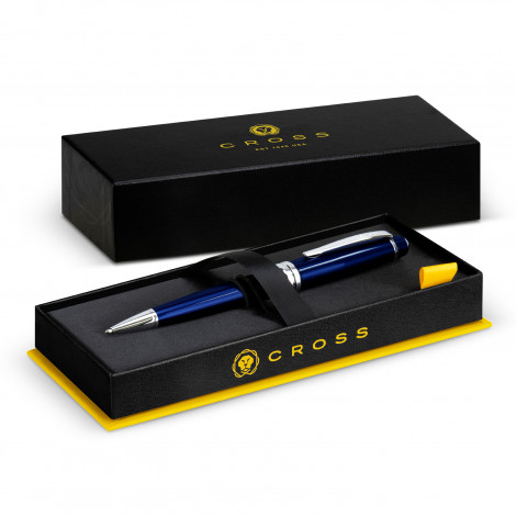 The Cross Bailey Ballpoint Pen was designed with an eye for detail.  Blue lacquer - other colour options maybe available.  Print or engrave your logo.