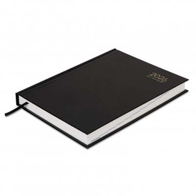 The Collins A5 Daily Diary is always a firm favourite. Textured hard cover, week to view format. Multiple branding options available including foil printing.