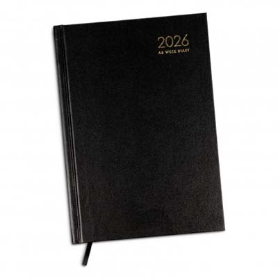 The Collins A5 Weekly Diary is always a firm favourite. Textured hard cover, week to view format. Multiple branding options available including foil printing.