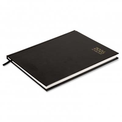 The Collins A5 Weekly Diary is always a firm favourite.  Textured hard cover, week to view format.  Multiple branding options available including foil printing.