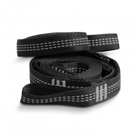 The TRENDS Frontier Stratus Outdoor Hammock is a lightweight, durable hammock.  Nylon based.  Black.  3 branding options - great outdoor corporate gift.