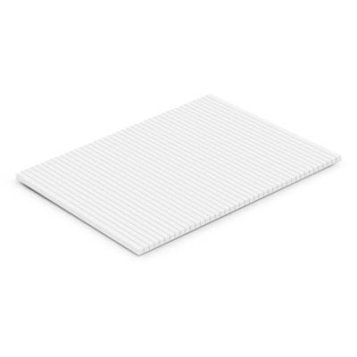The Office Note Pad A4 is a very affordable office note pad.  25 leaves of 70gsm paper with lines on one side.  This item cannot be branded.